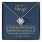 To My Smokin' Hot Wife | Love Knot Necklace