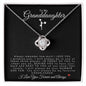 To My Granddaughter | Love Knot Necklace | Cheerleader