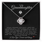 To My Granddaughter | Love Knot Necklace | Soccer