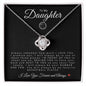 To My Daughter | Love Knot Necklace | Basketball