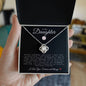 To My Daughter | Love Knot Necklace | Softball