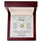 To My Smokin' Hot Wife | Love Knot Necklace