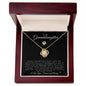 To My Granddaughter | Love Knot Necklace | Soccer