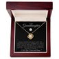 To My Granddaughter | Love Knot Necklace | Softball