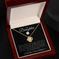 To My Daughter | Love Knot Necklace | Volleyball