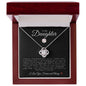 To My Daughter | Love Knot Necklace | Softball