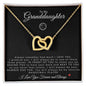 To My Granddaughter | Interlocking Hearts Necklace | Basketball