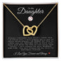 To My Daughter | Interlocking Hearts Necklace | Softball