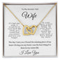 To My Smokin' Hot Wife | Interlocking Hearts Necklace