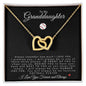To My Granddaughter | Interlocking Hearts Necklace | Softball