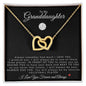 To My Granddaughter | Interlocking Hearts Necklace | Volleyball