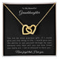 To My Beautiful Granddaughter | Interlocking Hearts Necklace