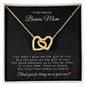 To My Amazing Bonus Mom | Interlocking Hearts Necklace
