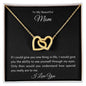To My Beautiful Mom | Interlocking Hearts Necklace