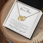 To My Amazing Bonus Mom | Interlocking Hearts Necklace | Daughter-In-Law