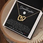 To My Granddaughter | Interlocking Hearts Necklace | Volleyball