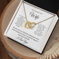 To My Smokin' Hot Wife | Interlocking Hearts Necklace