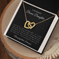 To My Beautiful Bonus Daughter | Interlocking Hearts Necklace