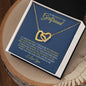 To My Smokin' Hot Girlfriend | Interlocking Hearts Necklace