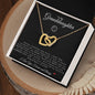 To My Granddaughter | Interlocking Hearts Necklace | Basketball