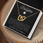 To My Daughter | Interlocking Hearts Necklace | Lacrosse