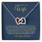 To My Smokin' Hot Wife | Interlocking Hearts Necklace