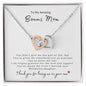 To My Amazing Bonus Mom | Interlocking Hearts Necklace | Son-In-Law