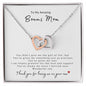 To My Amazing Bonus Mom | Interlocking Hearts Necklace | Daughter-In-Law