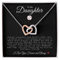 To My Daughter | Interlocking Hearts Necklace | Softball