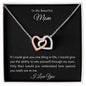 To My Beautiful Mom | Interlocking Hearts Necklace