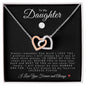To My Daughter | Interlocking Hearts Necklace | Lacrosse