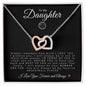 To My Daughter | Interlocking Hearts Necklace | Basketball