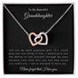 To My Beautiful Granddaughter | Interlocking Hearts Necklace