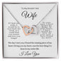 To My Smokin' Hot Wife | Interlocking Hearts Necklace