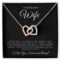 To My Beautiful Wife | Interlocking Hearts Necklace