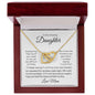 To My Amazing Daughter | Interlocking Hearts Necklace