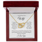 To My Smokin' Hot Wife | Interlocking Hearts Necklace