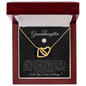 To My Granddaughter | Interlocking Hearts Necklace | Softball