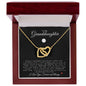 To My Granddaughter | Interlocking Hearts Necklace | Lacrosse