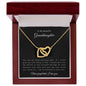 To My Beautiful Granddaughter | Interlocking Hearts Necklace