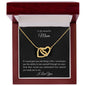 To My Beautiful Mom | Interlocking Hearts Necklace