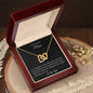 To My Beautiful Mom | Interlocking Hearts Necklace