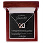 To My Beautiful Grandmother | Interlocking Hearts Necklace