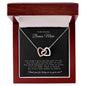 To My Amazing Bonus Mom | Interlocking Hearts Necklace