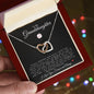 To My Granddaughter | Interlocking Hearts Necklace | Softball