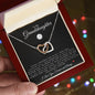 To My Granddaughter | Interlocking Hearts Necklace | Volleyball