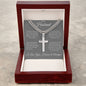 To My Husband | Artisan Cross Necklace on Cuban Chain