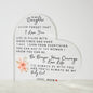 To My Daughter | Acrylic Heart Plaque
