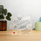 To My Beautiful Wife | Acrylic Puzzle Plaque