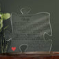 To My Beautiful Wife | Acrylic Puzzle Plaque